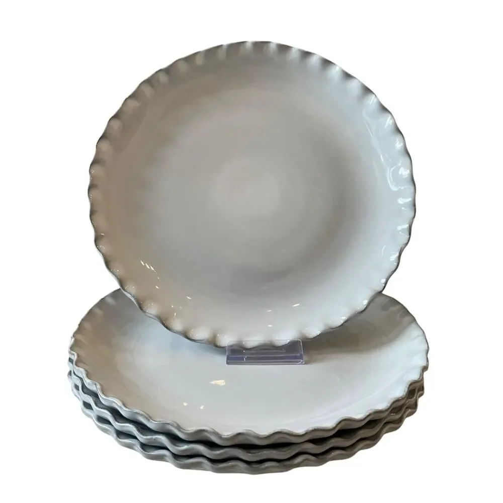 Nosse with Fortessa Stone Dinner Plates 11in Light Gray Set of 4 Portugal NEW